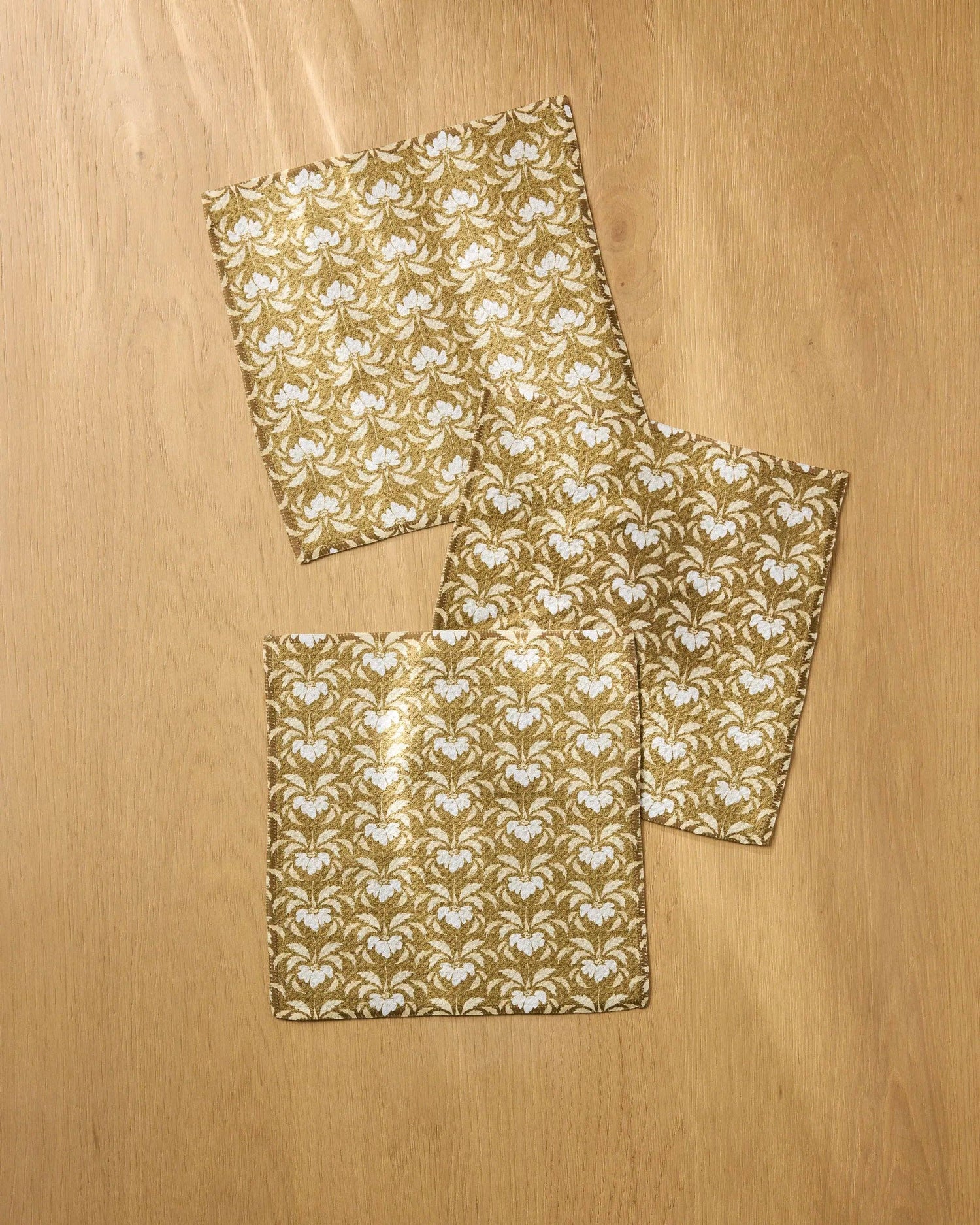 Geometry - Gilded Bloom Dishcloth Set