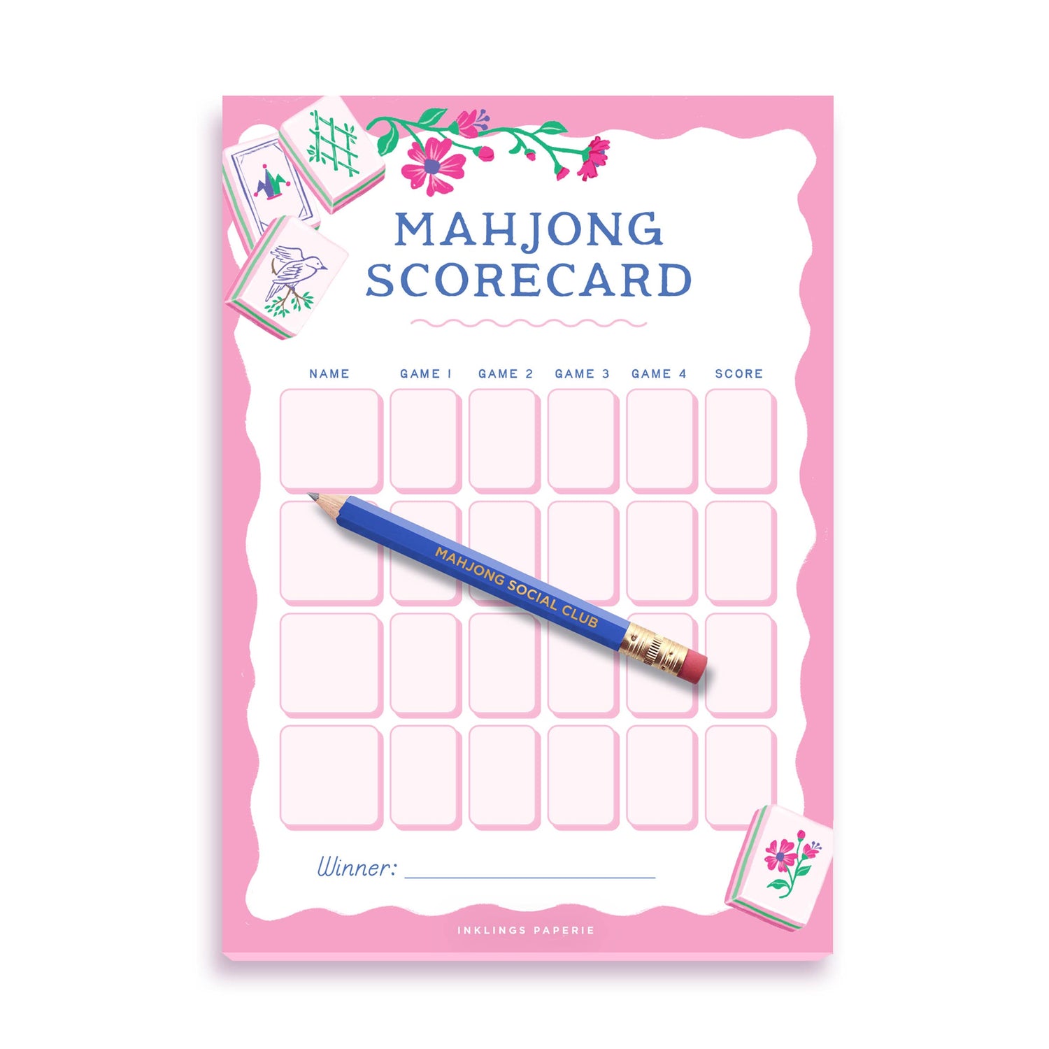 Mahjong Scorecard Notepad