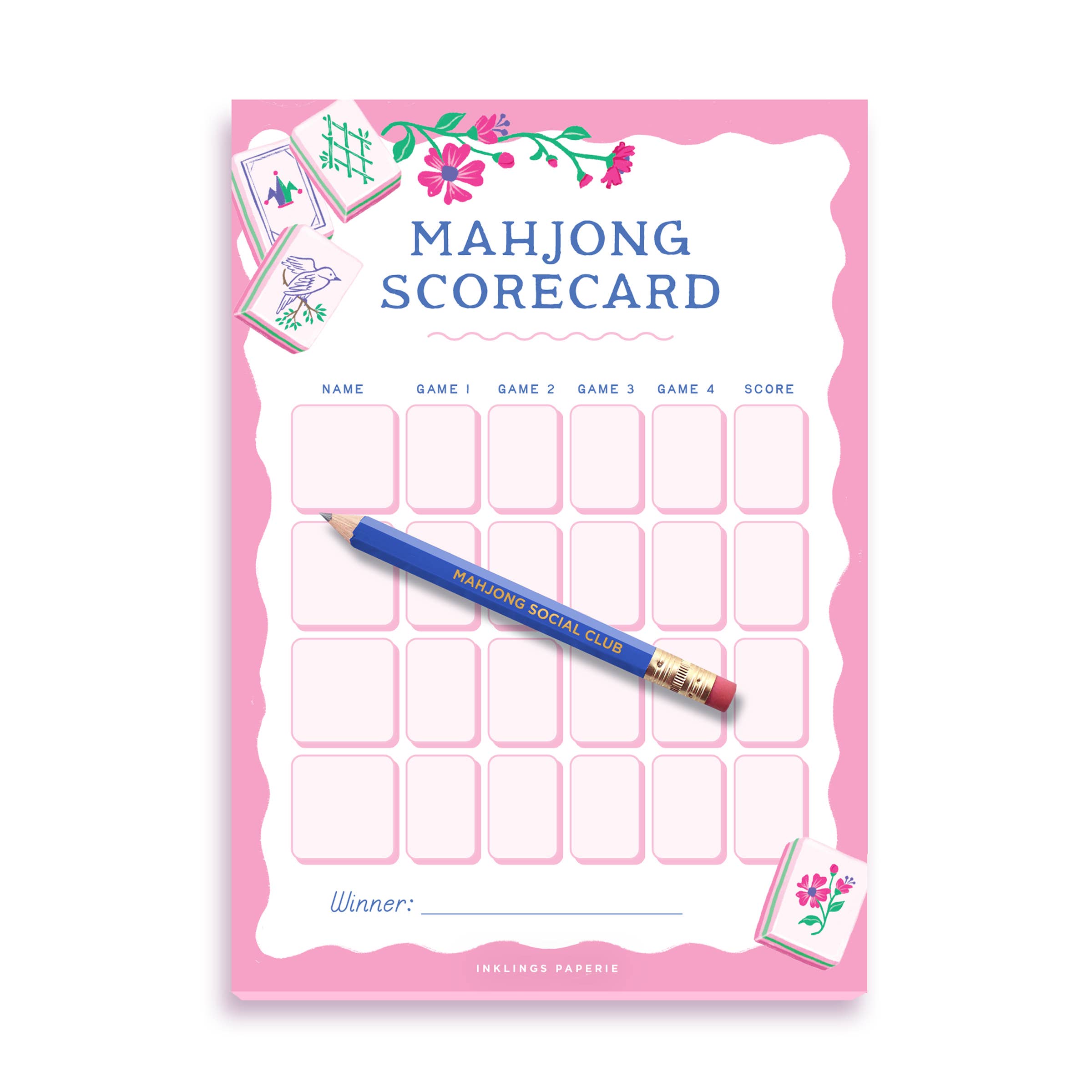 Mahjong Scorecard Notepad