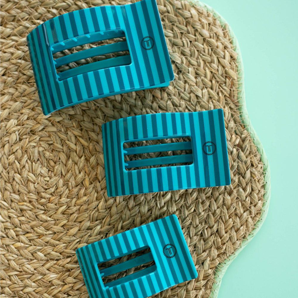 TELETIES - Splash Zone | Medium | Flat Rectangle Hair Clip