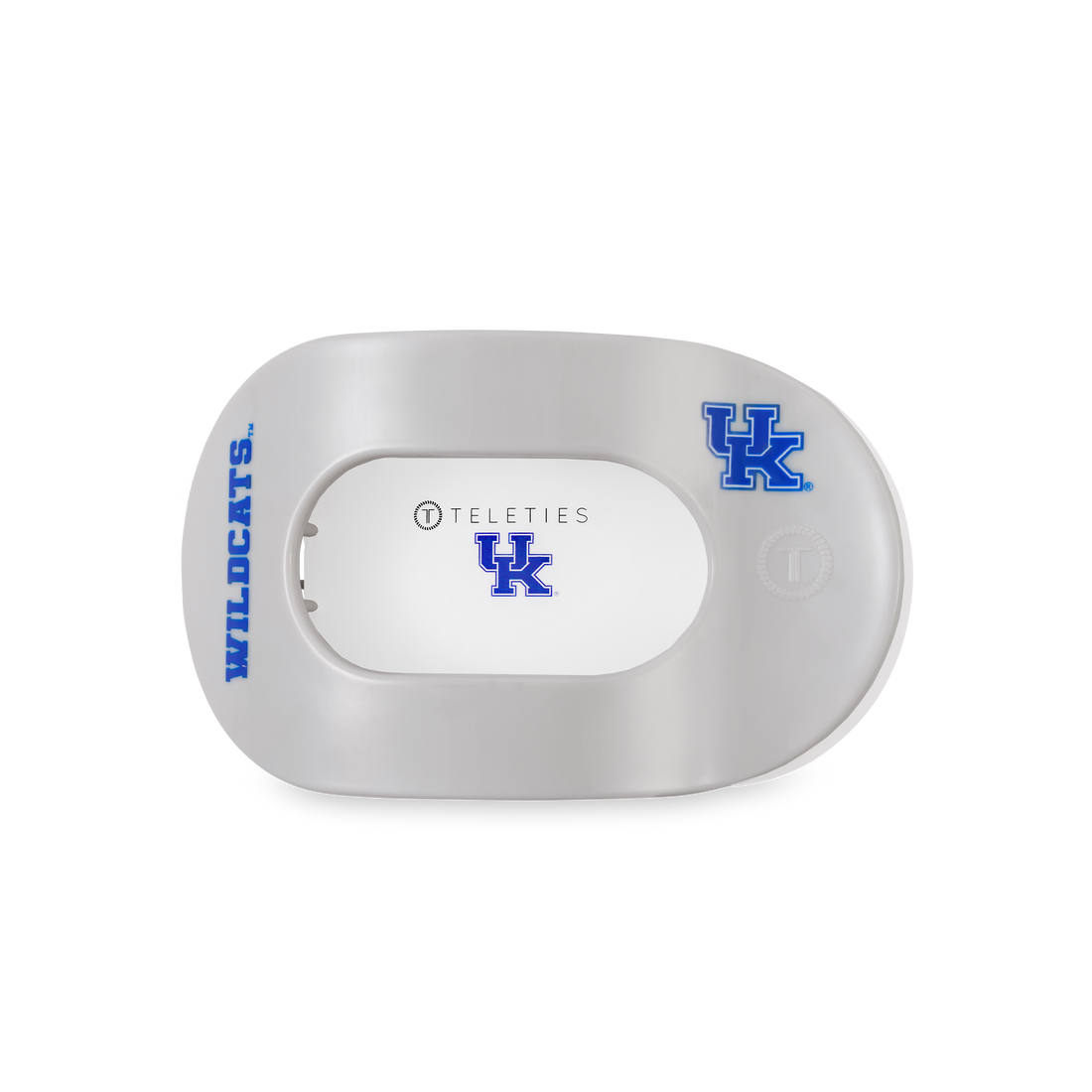TELETIES - Flat Round Hair Clip | Medium | Go Big Blue!