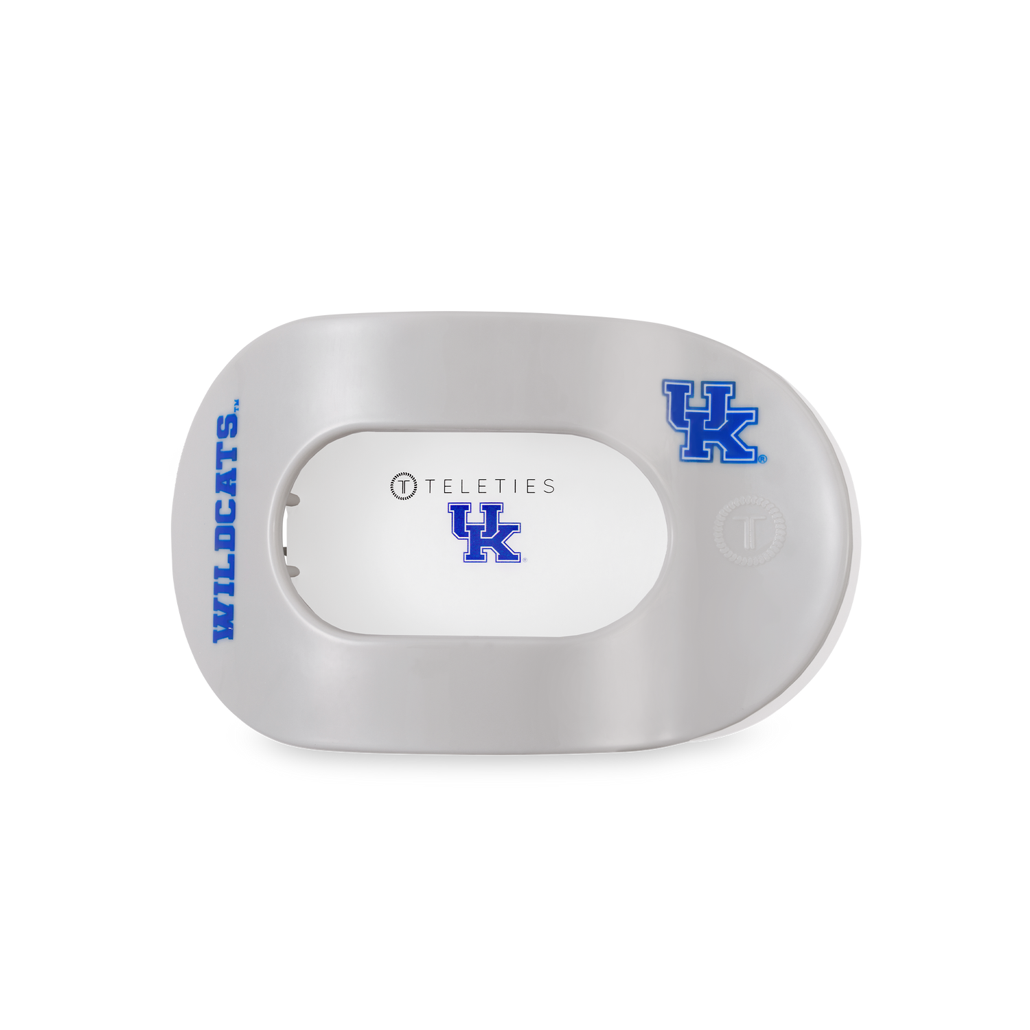 TELETIES - Flat Round Hair Clip | Medium | Go Big Blue!