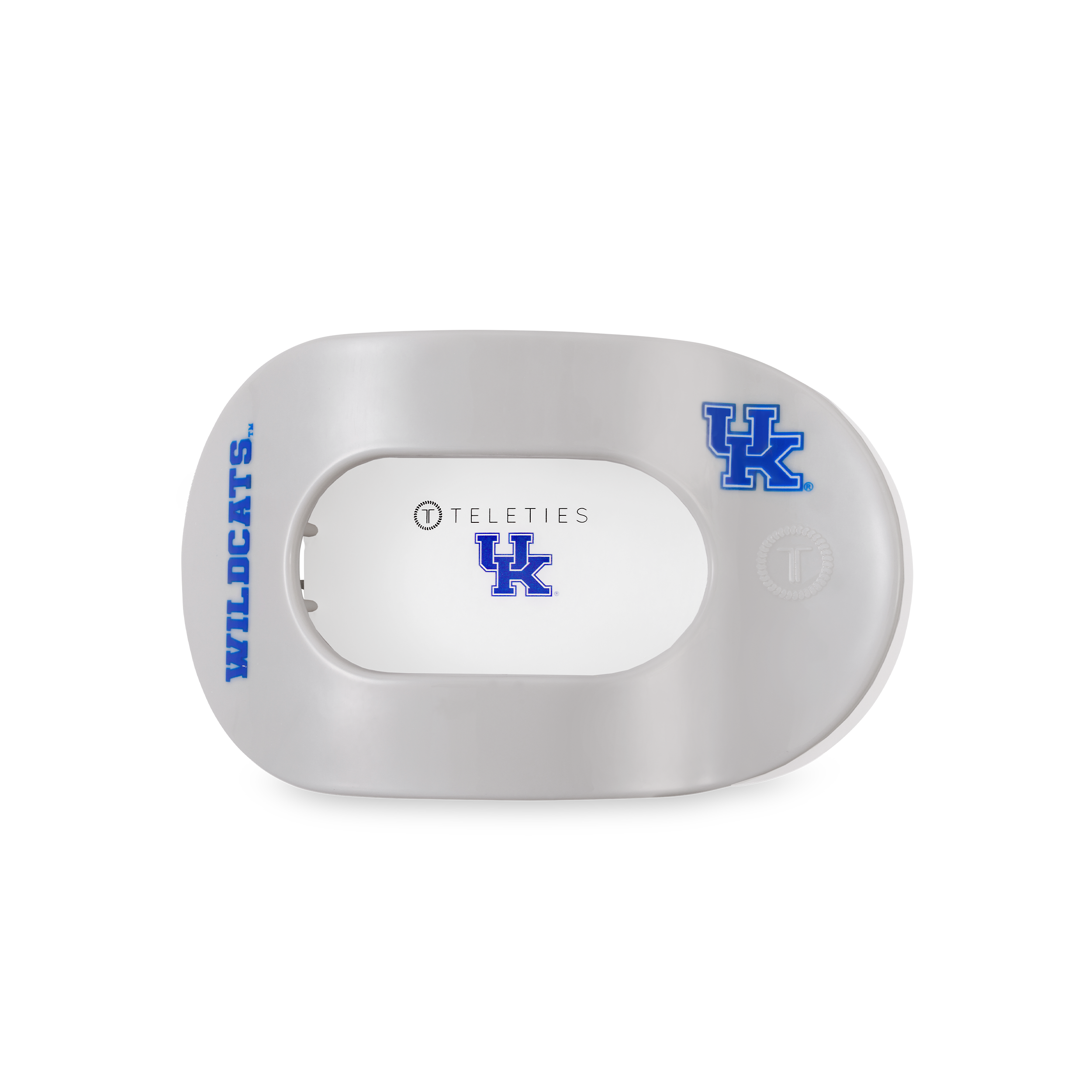 TELETIES - Flat Round Hair Clip | Medium | Go Big Blue!