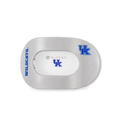 TELETIES - Flat Round Hair Clip | Medium | Go Big Blue!