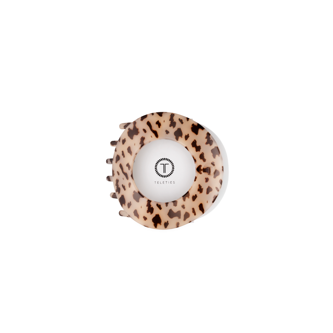 TELETIES - Blonde Tortoise | Small | Flat Circle Hair Clip