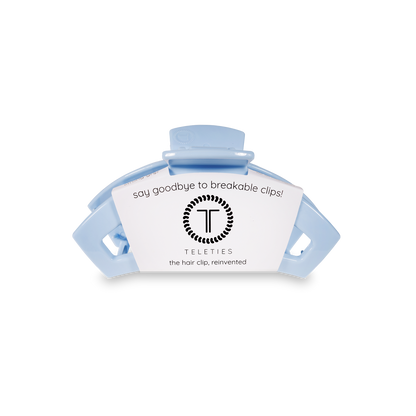 TELETIES - Open Hair Clip | Tiny | Clear Skies
