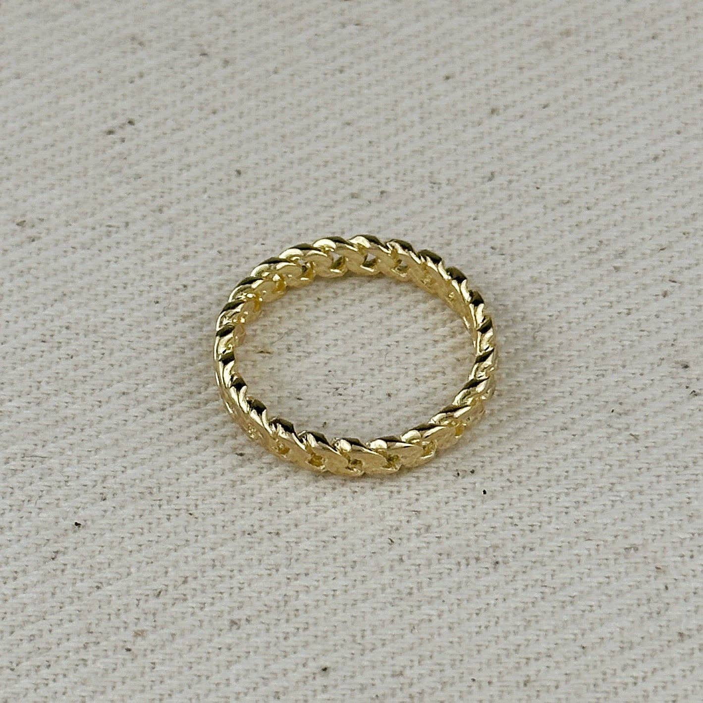 GoldFi - 18k Gold Filled 2.5mm Cuban Chain Ring