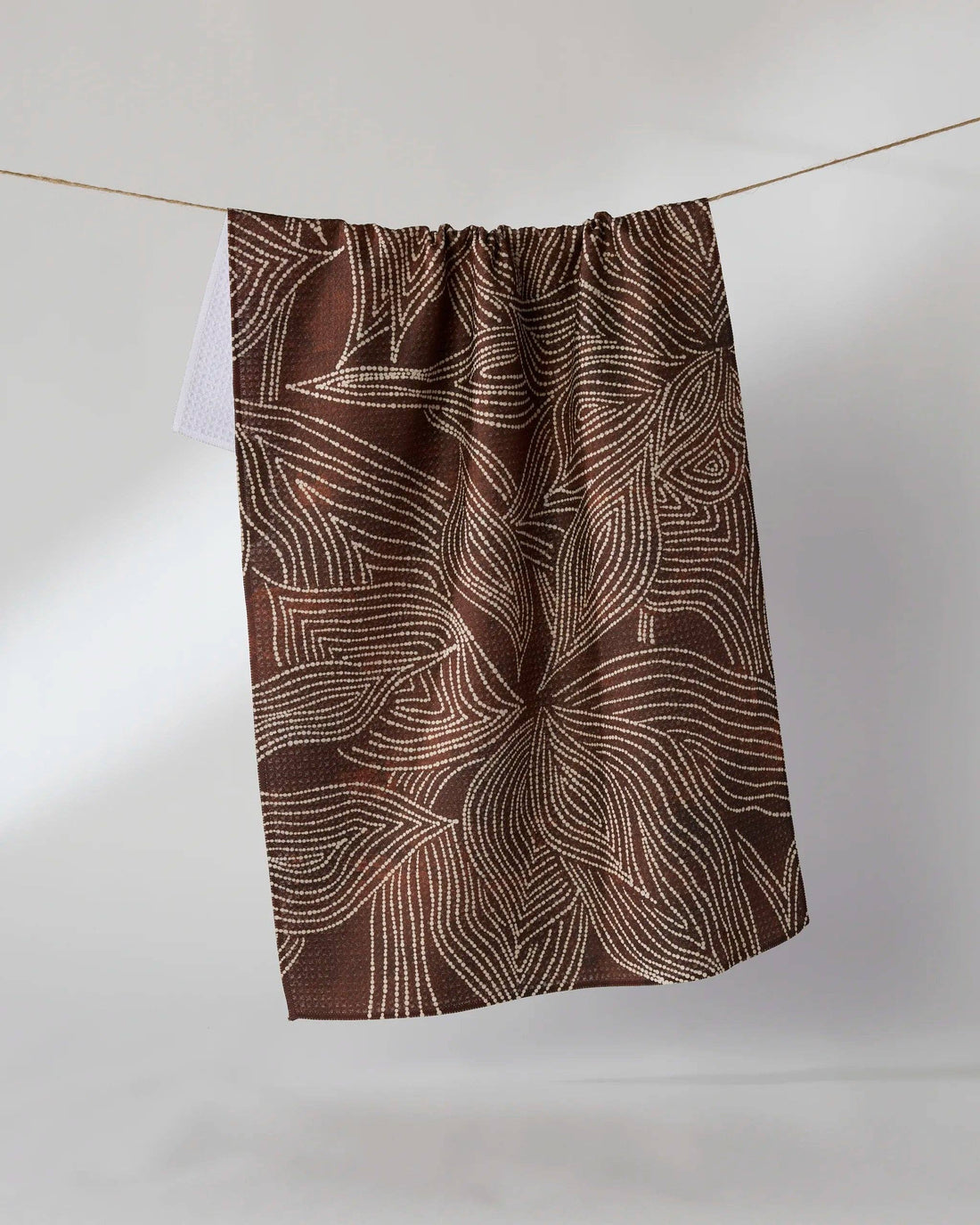 Geometry - Pearl Botanical Tea Towel