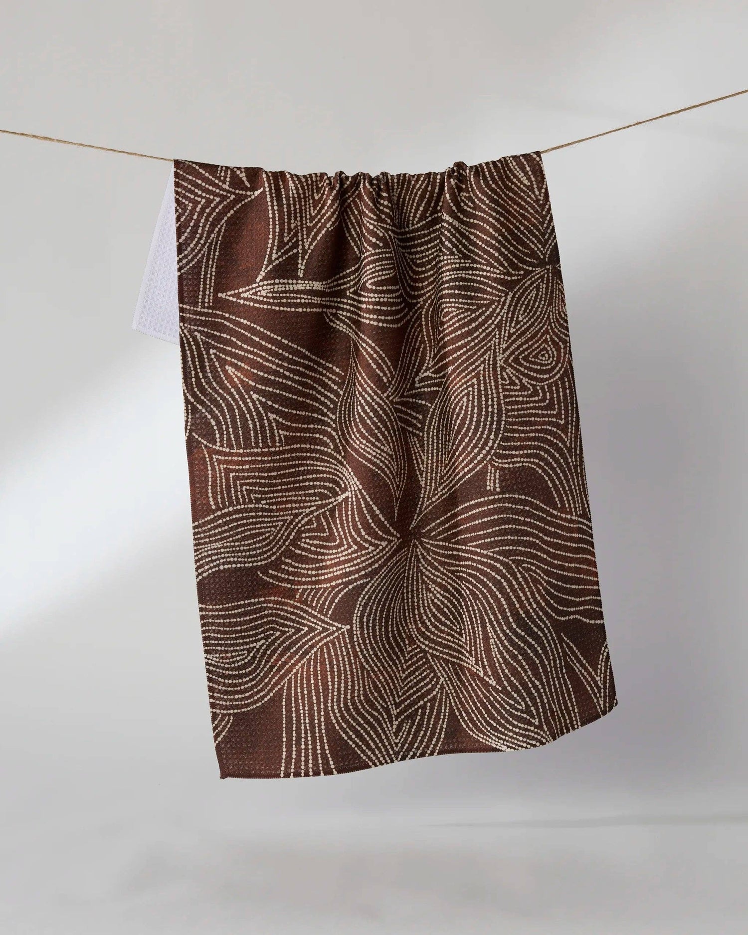 Geometry - Pearl Botanical Tea Towel