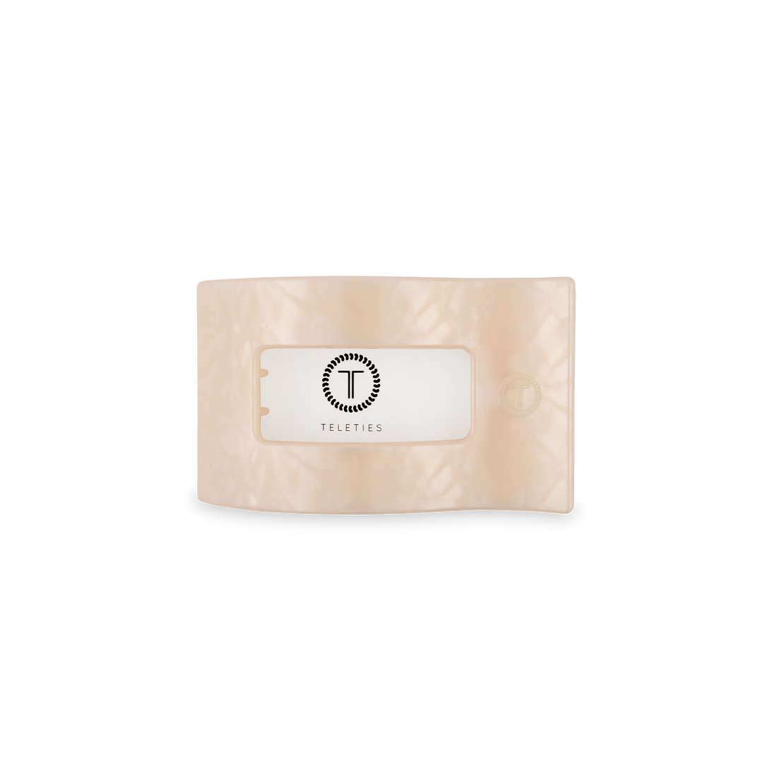 TELETIES - Flat Rectangle Hair Clip | Small | Soft Surf