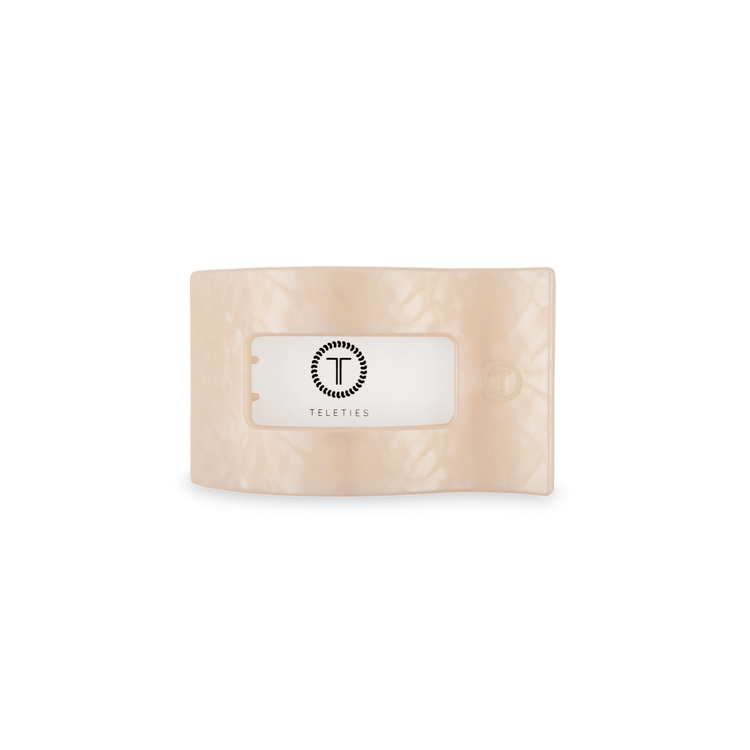 TELETIES - Flat Rectangle Hair Clip | Small | Soft Surf