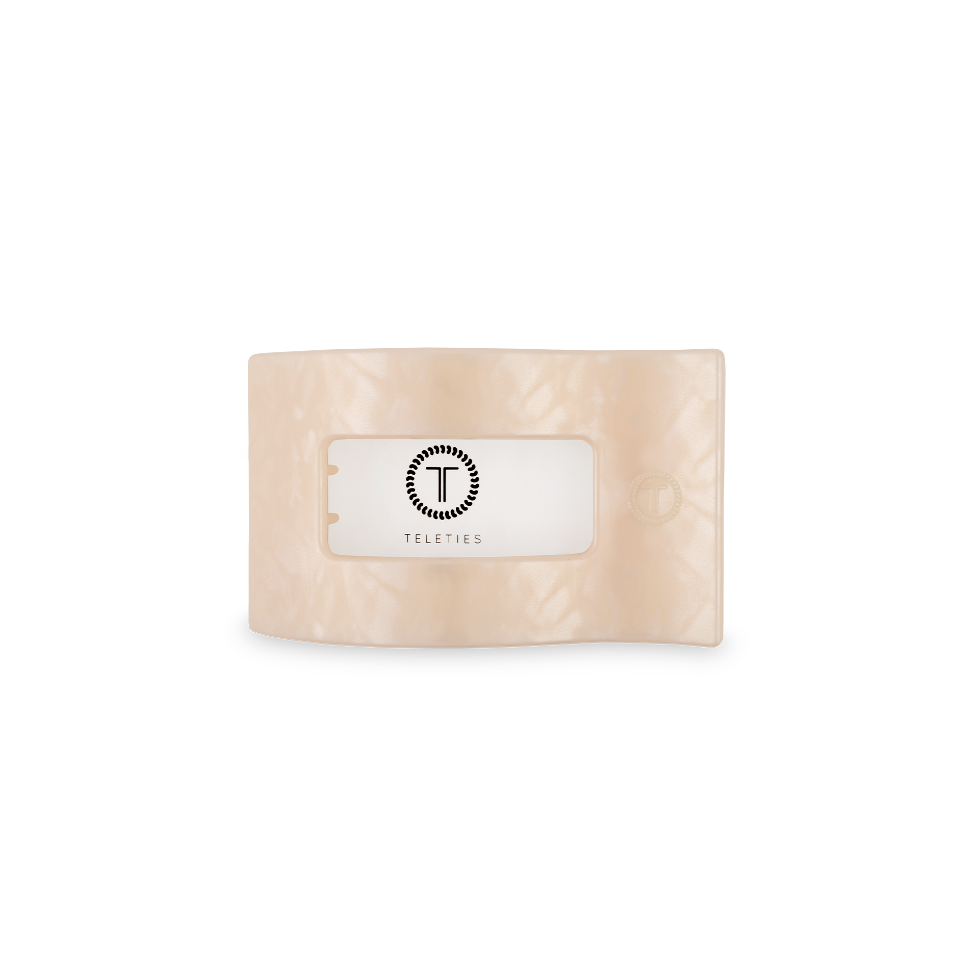 TELETIES - Flat Rectangle Hair Clip | Small | Soft Surf