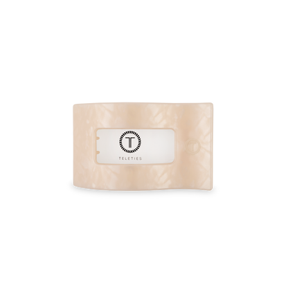 TELETIES - Flat Rectangle Hair Clip | Small | Soft Surf