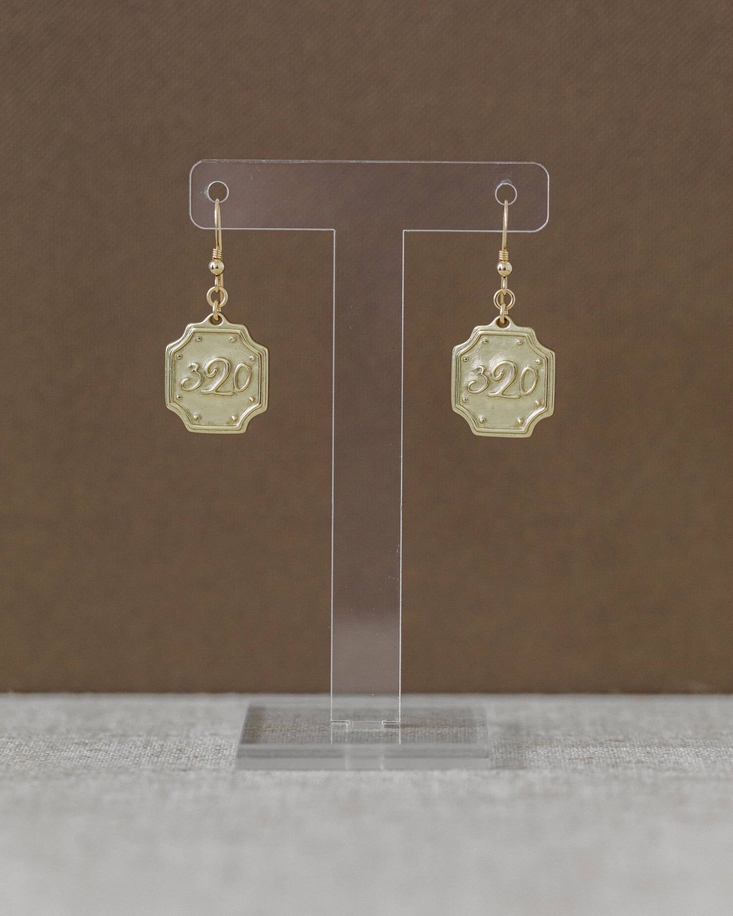 Original Gold Earring French Hook - Ephesians 3:20
