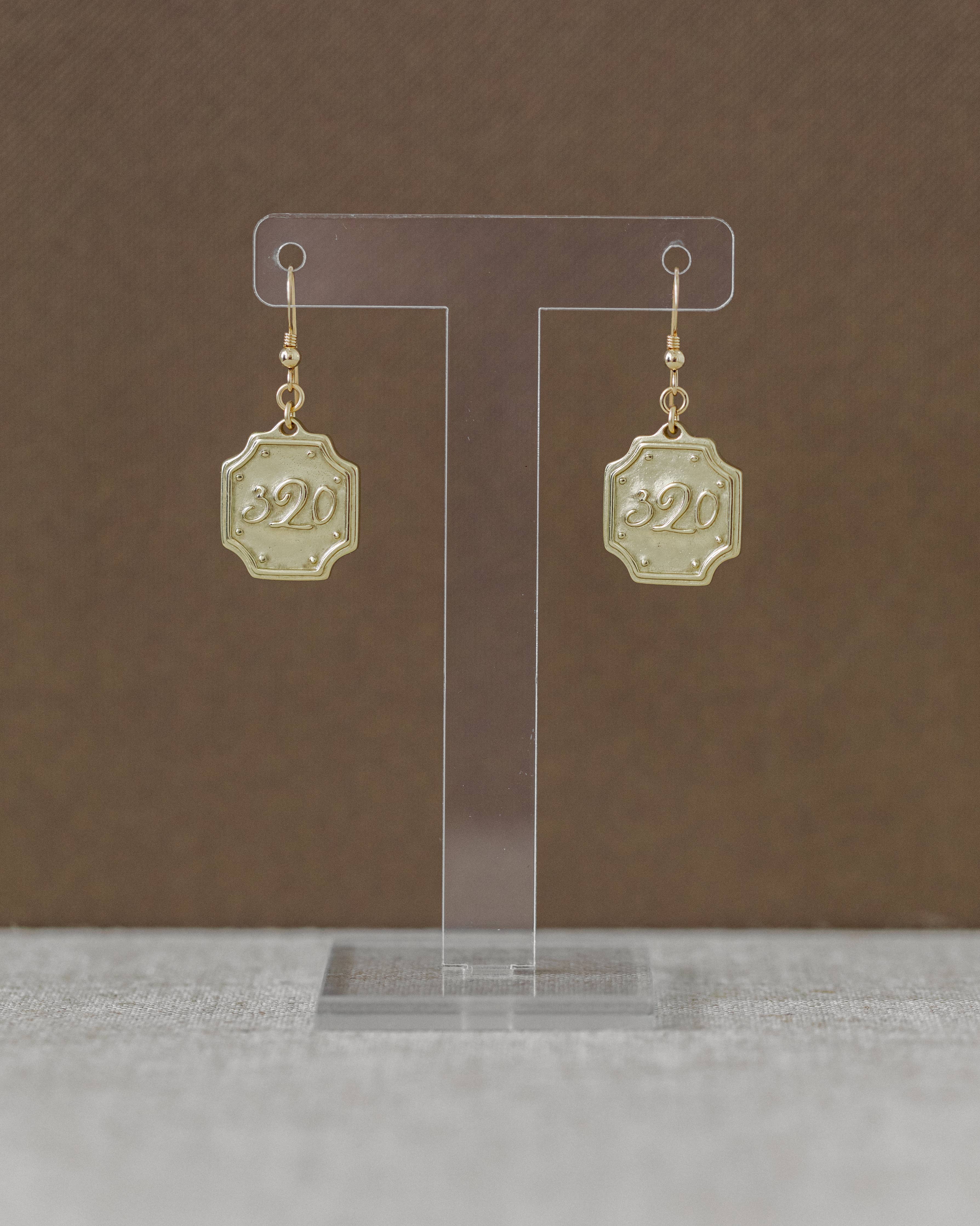 Original Gold Earring French Hook - Ephesians 3:20