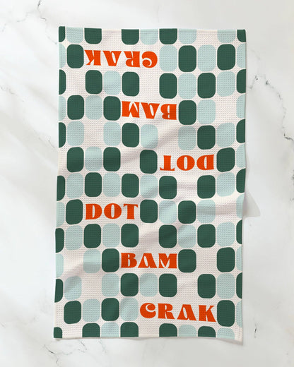 Geometry - Cypress Tile Talk Tea Towel