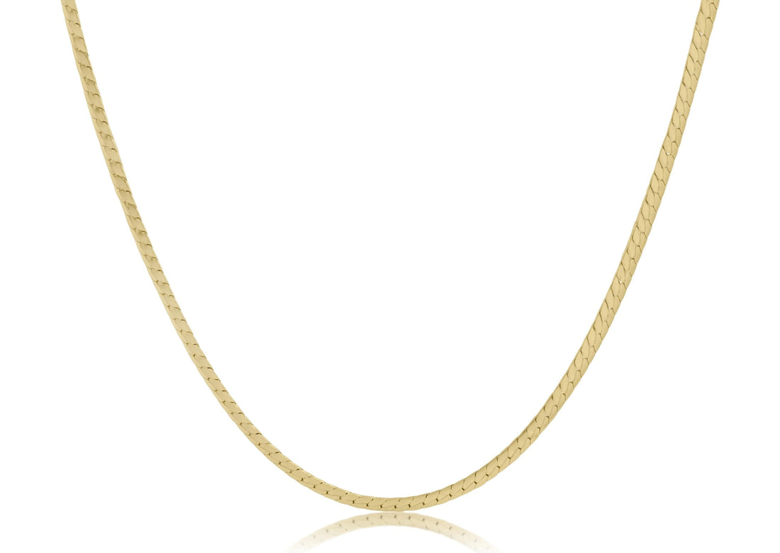 Herringbone Chain Necklace 15"