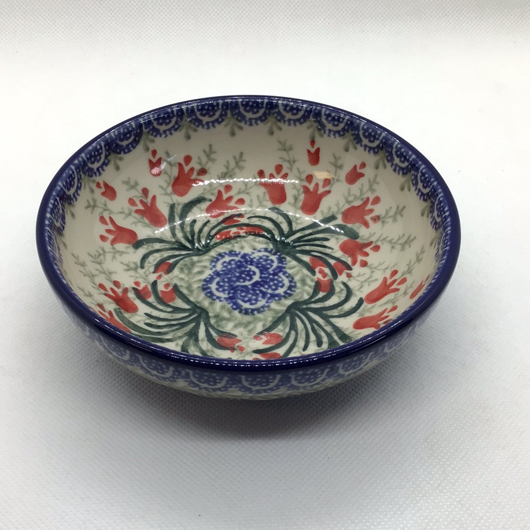 Crimson Bells Shallow Bowl 5&quot;