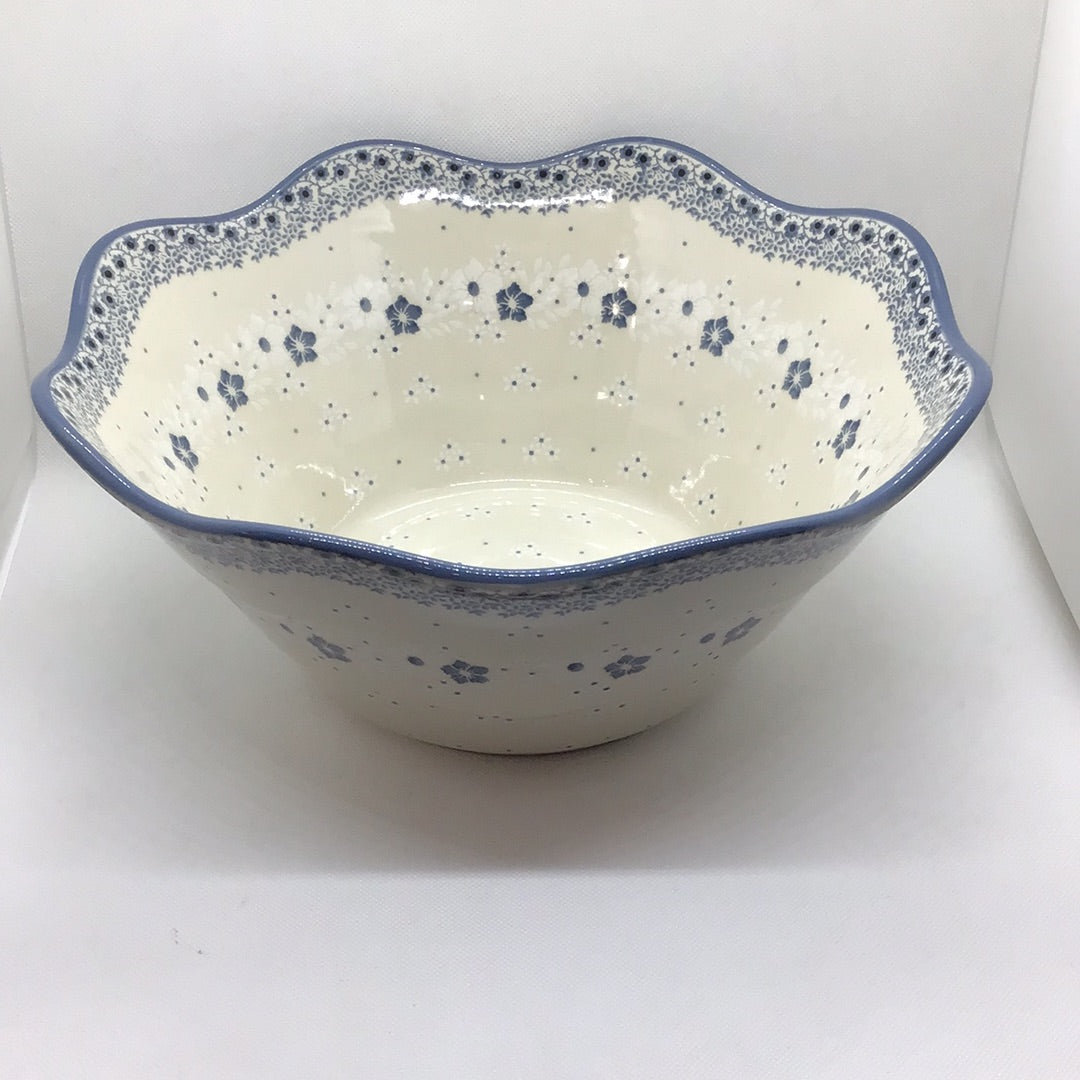 Simple Elegance Wavy Edge Bowl 12"