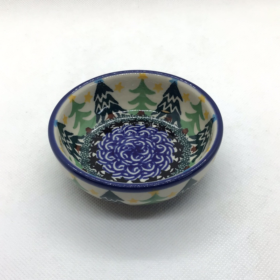 Christmas Tree Tiny Round Bowl 3.5&quot;