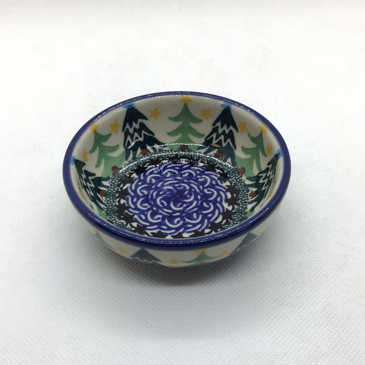 Christmas Tree Tiny Round Bowl 3.5"