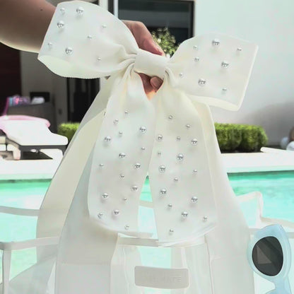 Case-Mate Jelly Bow Tote | Ivory Pearl