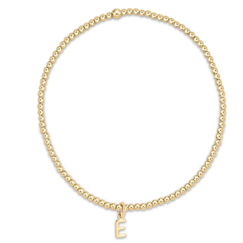 ENewton Classic Gold Respect Initial Bracelet