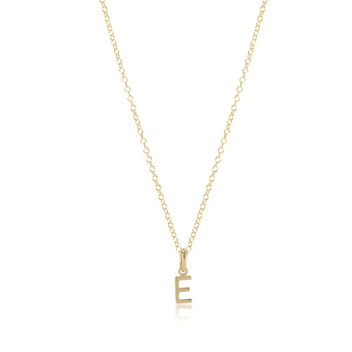 ENewton Gold Necklace Respect Initial 16&quot;