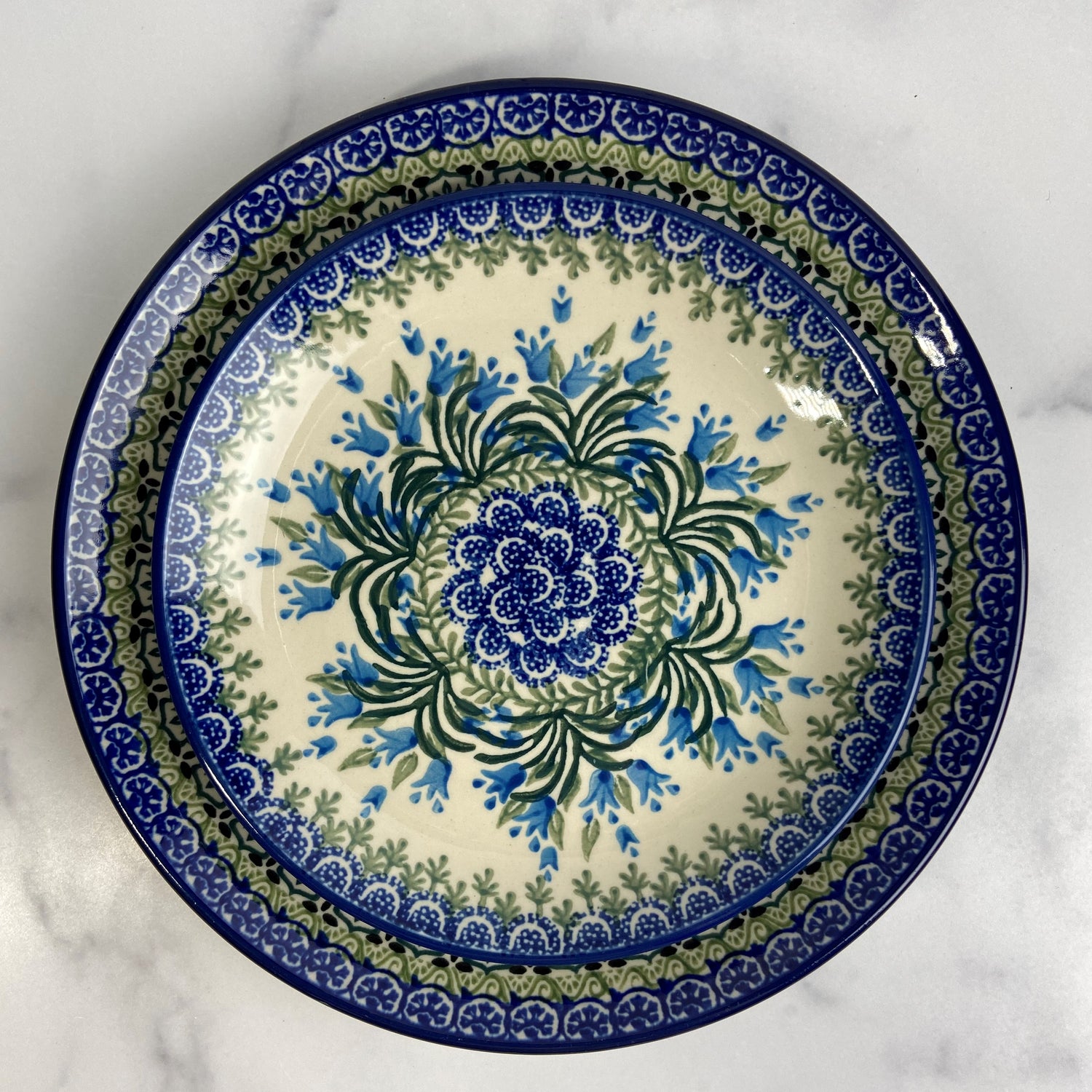 Blue Bells Salad/Dessert Plate 8&quot;