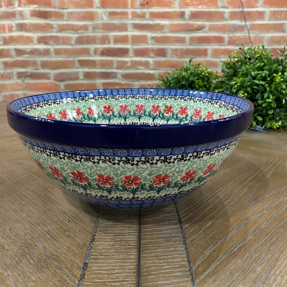 Red Daisies Nesting Bowl 9&quot;