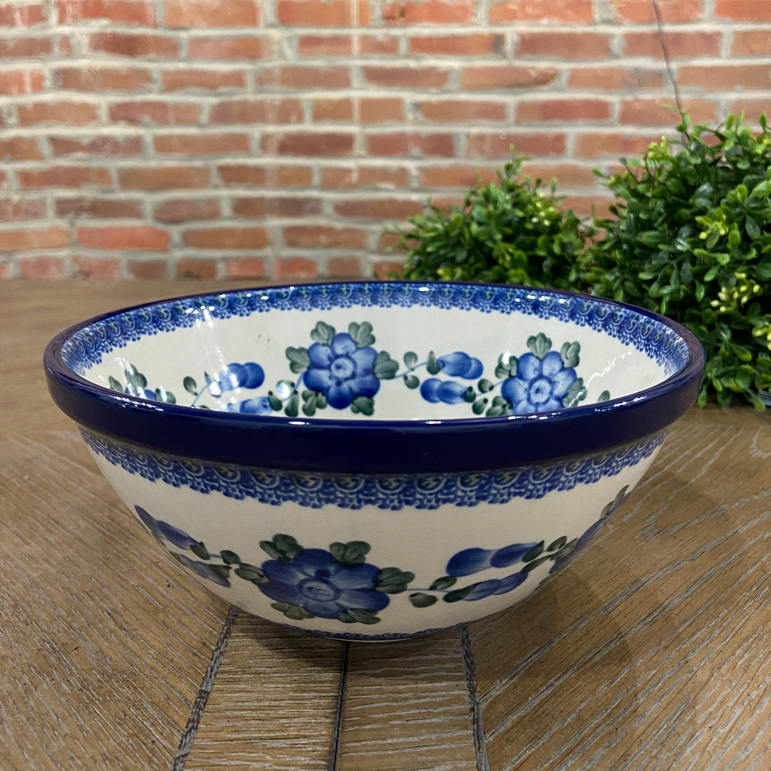 Blue Poppy Nesting Bowl 8"