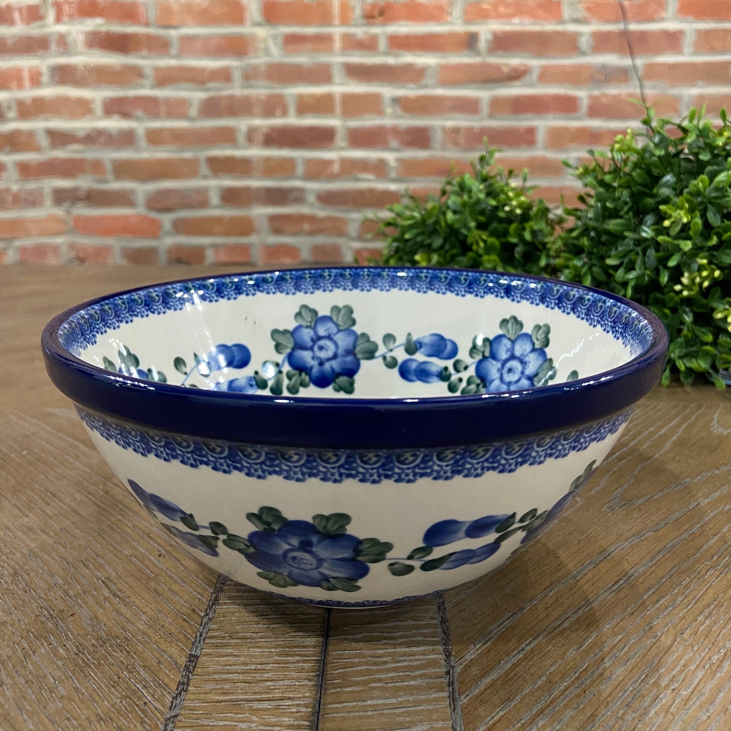 Blue Poppy Nesting Bowl 8"