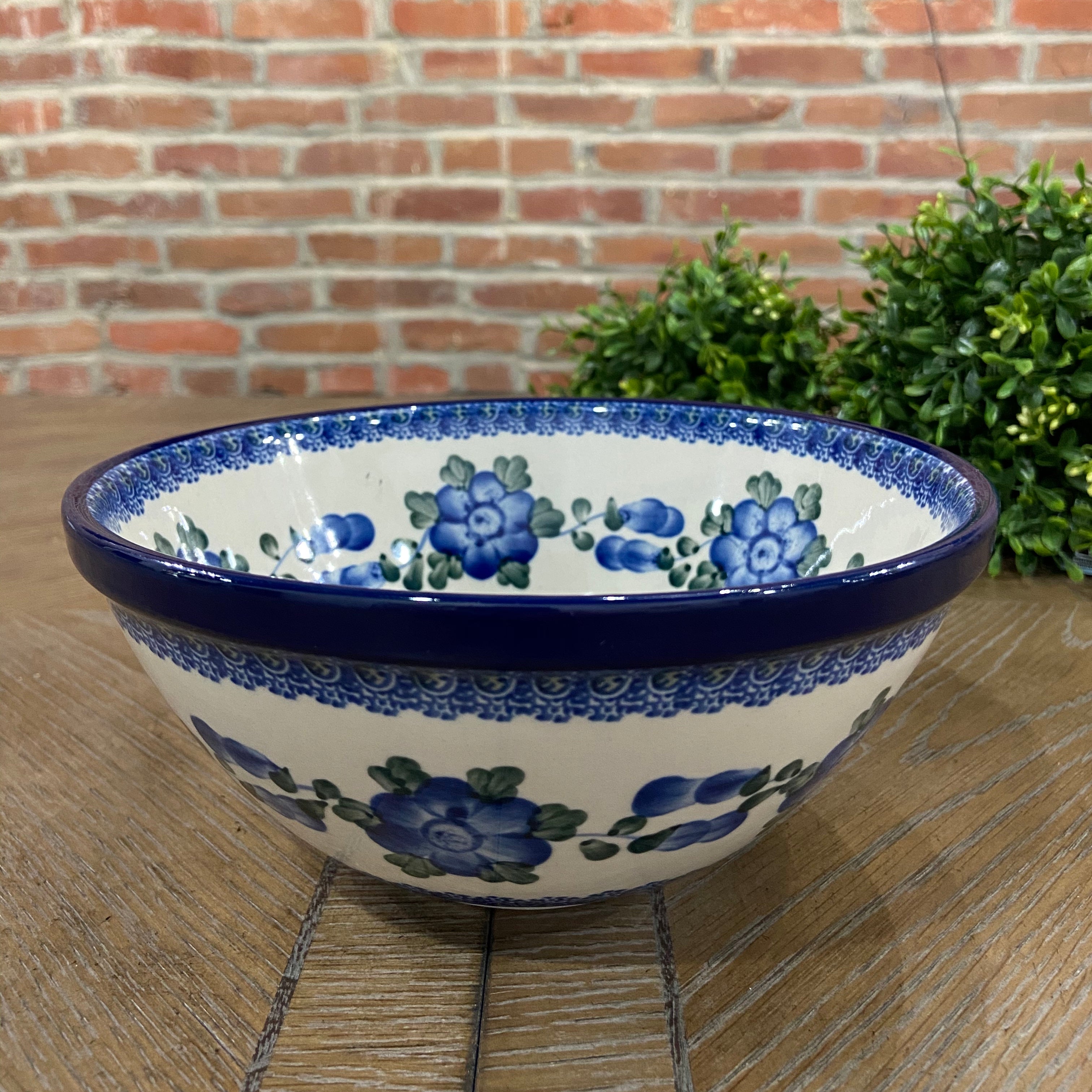 Blue Poppy Nesting Bowl 8"