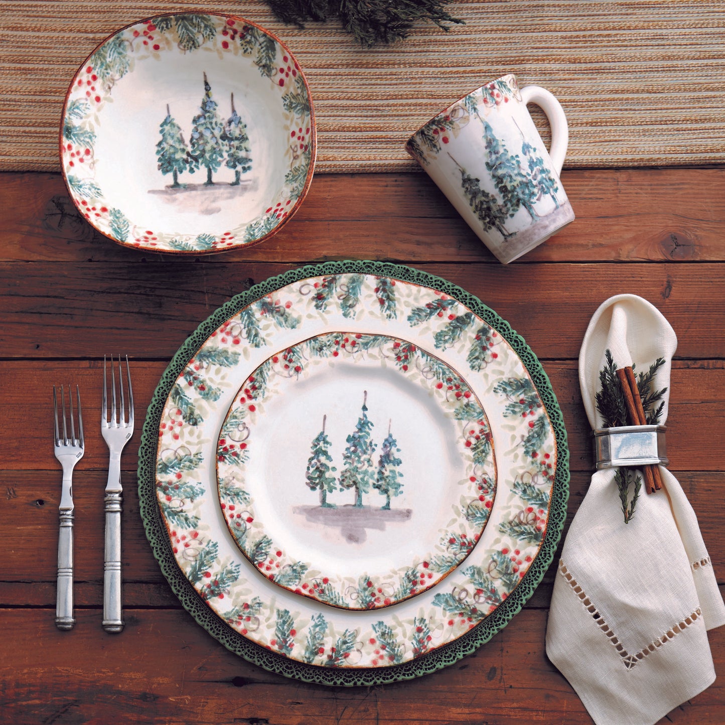 Natale Salad/Dessert Plate
