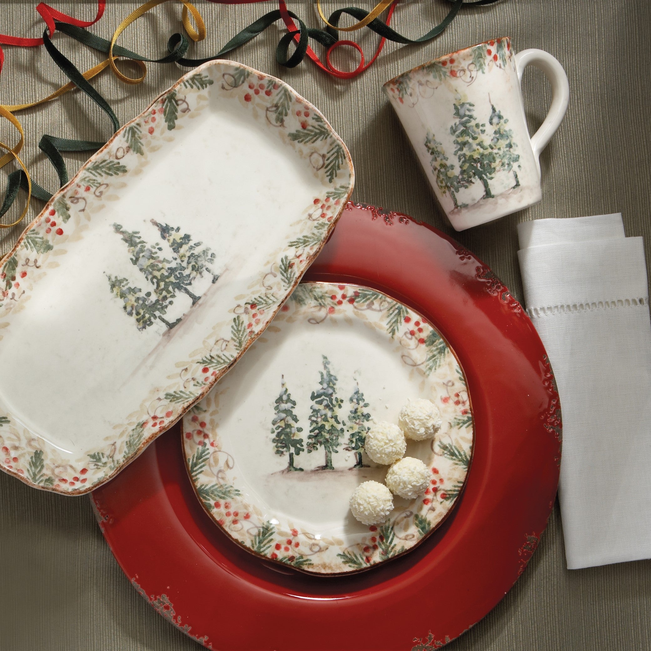 Natale Salad/Dessert Plate