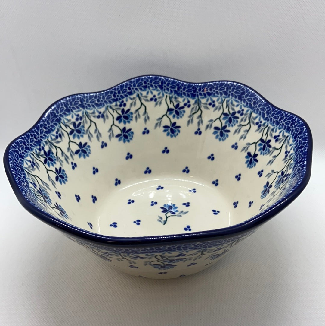 Clover Fields Wavy Edge Bowl 8"