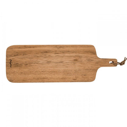 Oak Wood Rectangular Serving Board w/ Handles