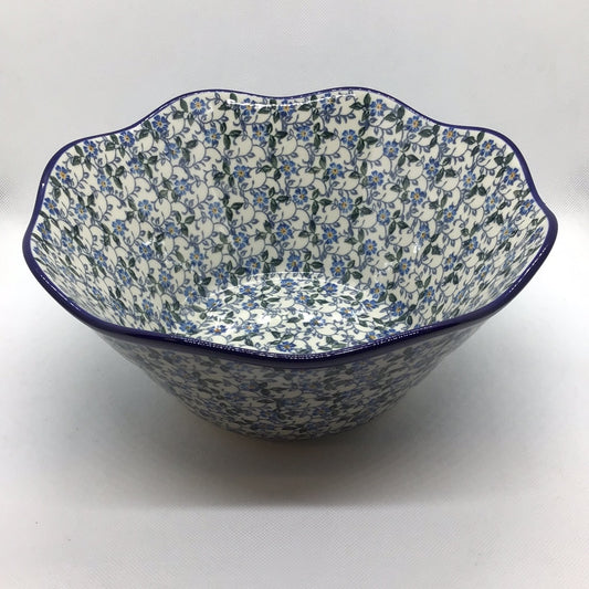 Sapphire Wavy Edge Bowl 10"