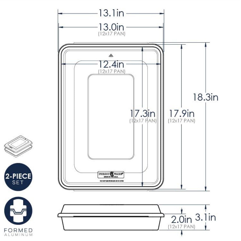 High-Sided Sheet Cake Pan with Lid