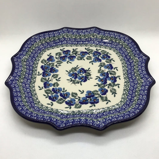 Winter Viola Serpentine Tray