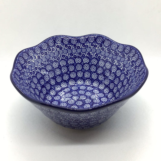 Midnight Wavy Edge Bowl 8"