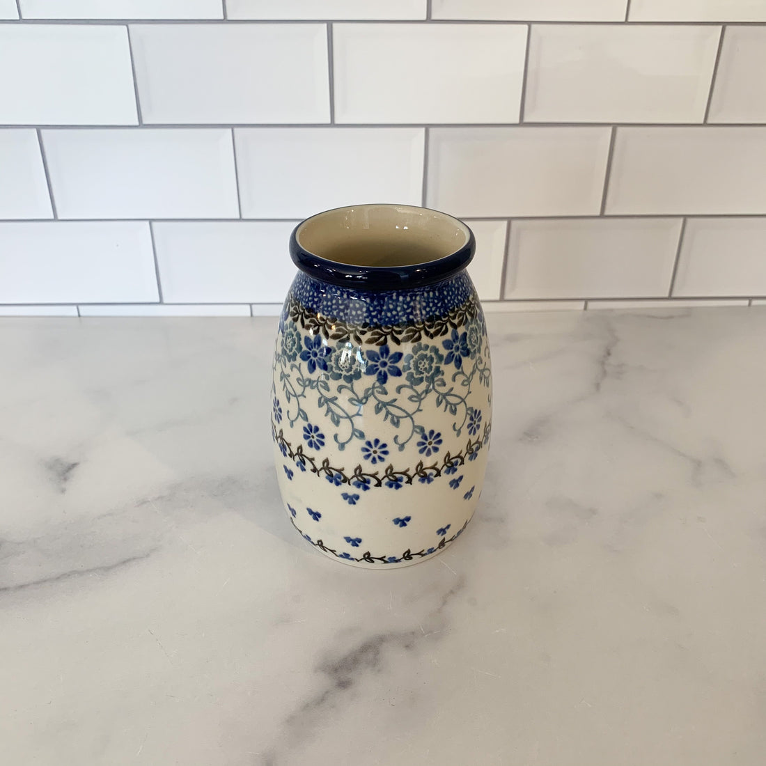 Amazing Lace Milk Bottle Vase 5&quot;