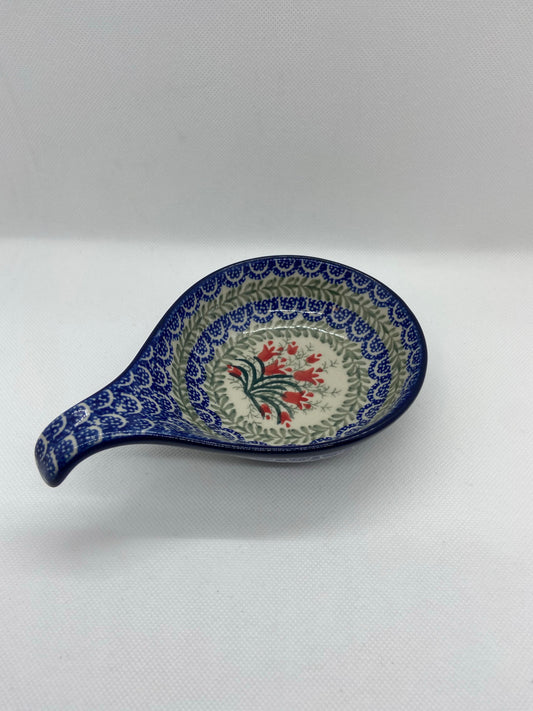 Crimson Bells Spoon/Ladle Rest