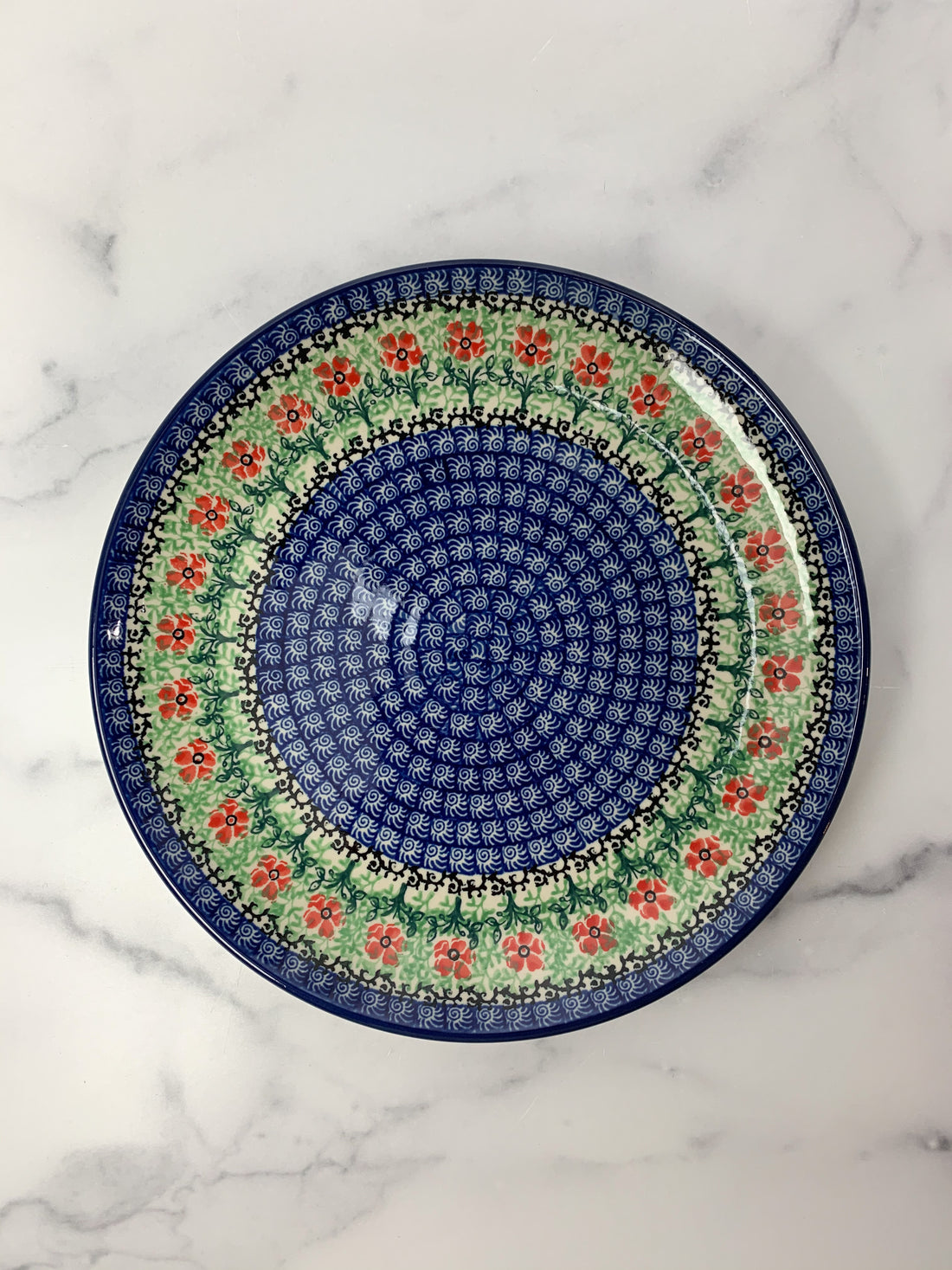 Red Daisies Dinner Plate 10&quot;