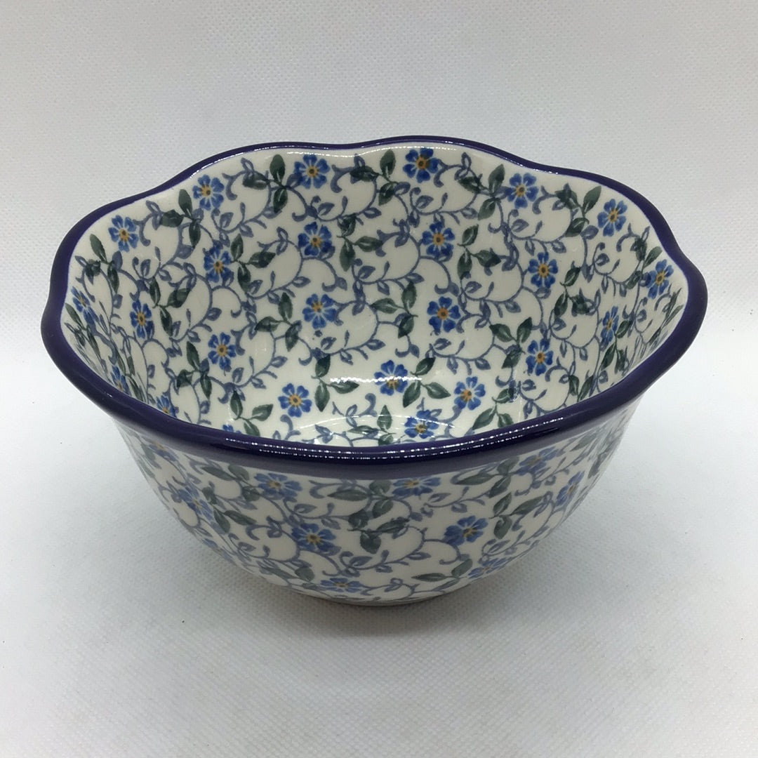 Sapphire Ruffle Edge Bowll 6&quot;