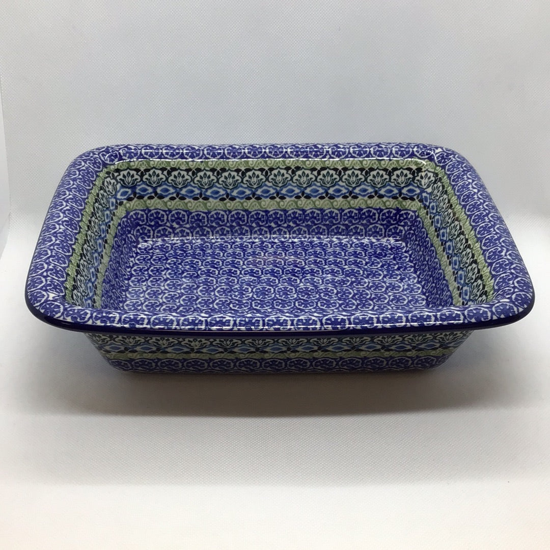 Tranquility Rectangular Baker w/Rim 9 x 11