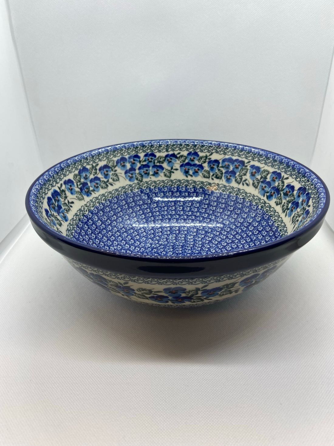 Winter Viola Nesting Bowl 11&quot;