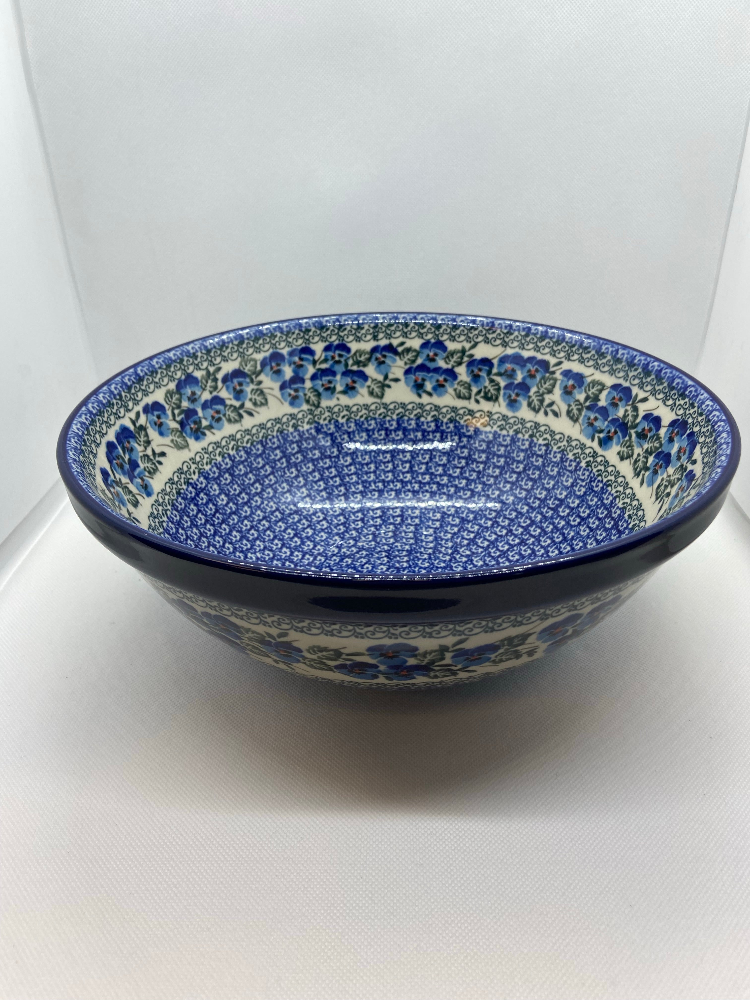Winter Viola Nesting Bowl 11&quot;