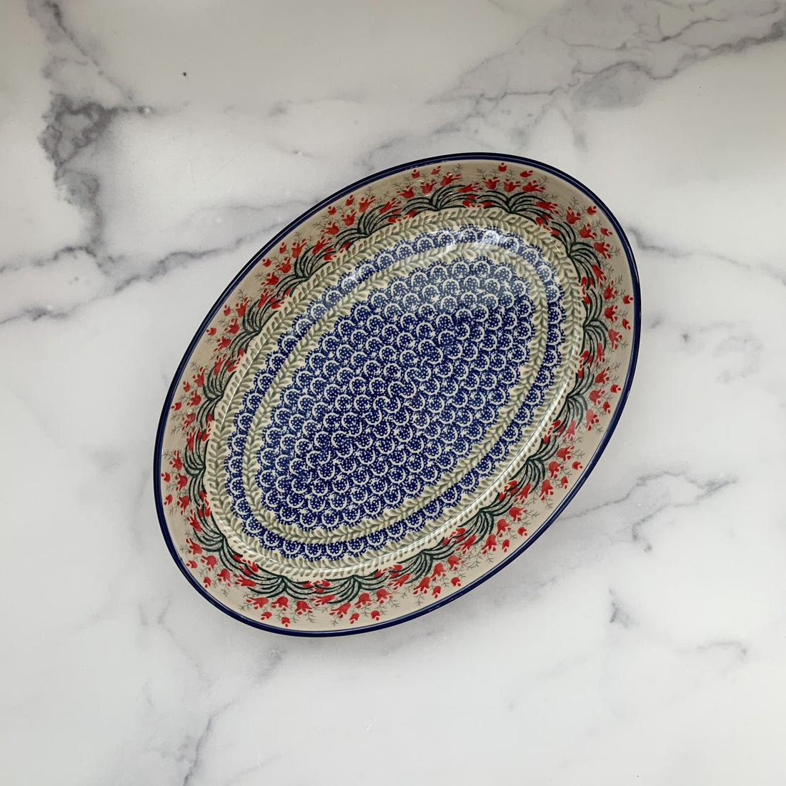 Crimson Bells 12&quot; Oval Baker