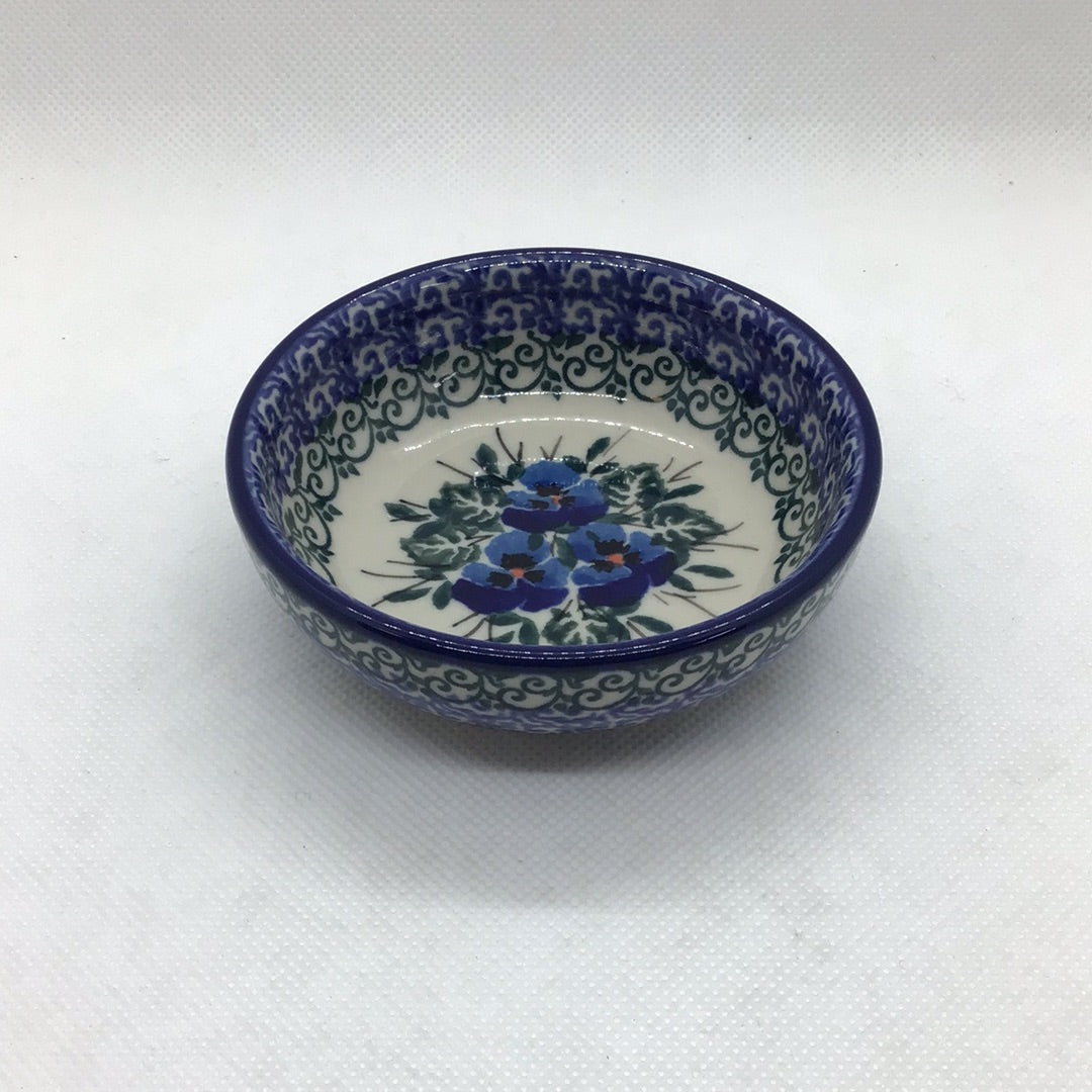 Winter Viola Tiny Round Bowl 3.5"